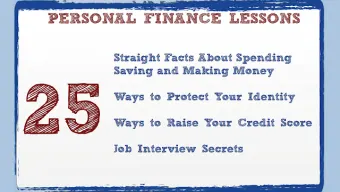 Common Cents Personal Finance Free Lessons