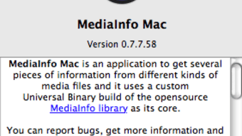 MediaInfo Mac