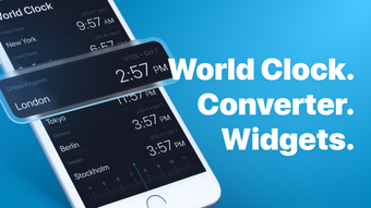 World Clock. Time Widget