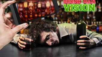 Vision drunk man - prank filter camera simulator