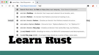 Rust Search Extension