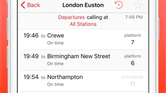 UK Live Train Times