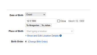 Geni Julian Calendar