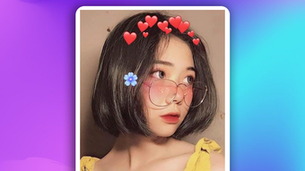 Crown Heart Emoji Camera