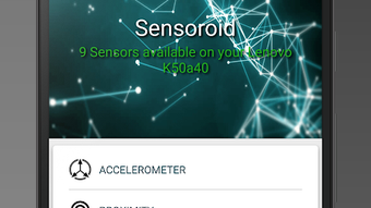 Sensoroid - Sensor info