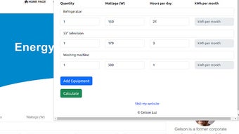 Energy Consumption Calculator