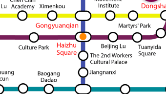 Explore Guangzhou metro map