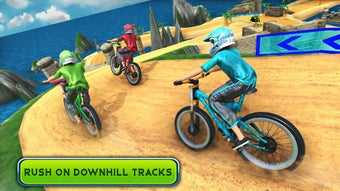 BMX Bicycle Stunt Race : Dirt Track Racing