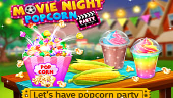 Movie Night Popcorn Party