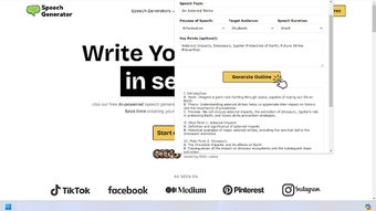 Speech Outline Generator