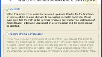 Adobe Reader SpeedUp