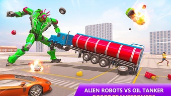 Lion Robot Game Car Robot Game