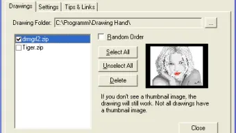 Drawing Hand Screen Saver
