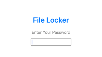 File Locker and Files Manager