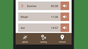 Prayer times Qiblah Adzan