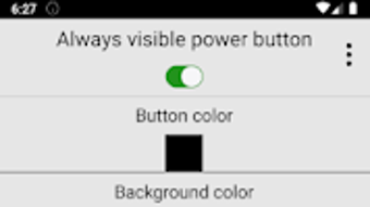 Always visible power button