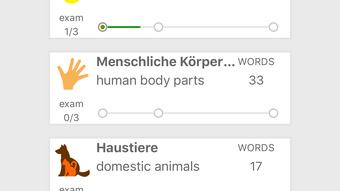 Learn German words with ST