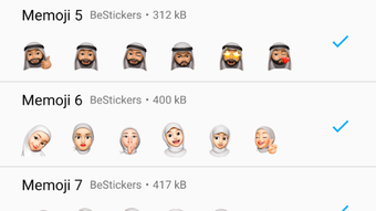 Memoji Muslim Hijab Stickers for Whatsapp