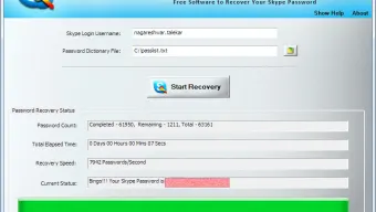 Skype Password Recovery