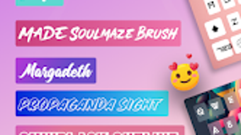 Stylish Keyboard Fonts Themes