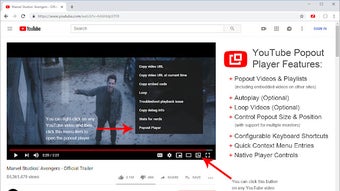 YouTube Popout Player