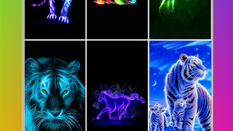 Neon Animal Wallpaper