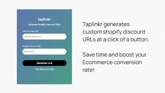 Taplinkr - Shopify Discount Link Generator
