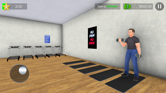 Fitness Gym Simulator Game 3D