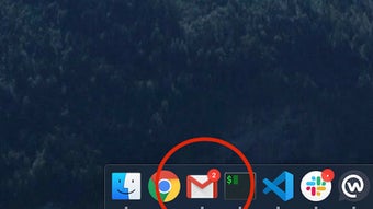 Gmail app badge notification