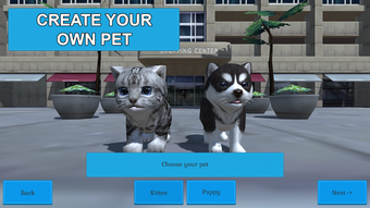 Cute Pocket Cat And Puppy 3D