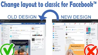Change layout to classic for Facebook™