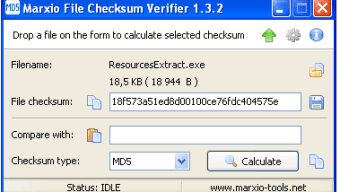 Marxio File Checksum Verifier Portable