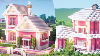 Pink House Map for Minecraft