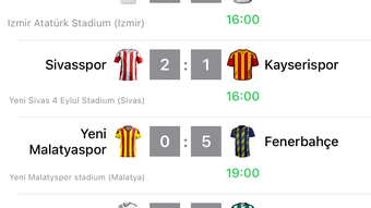 Live Scores for Super Lig App