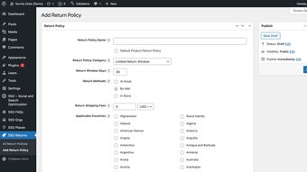 WPSSO Merchant Return Policy Manager