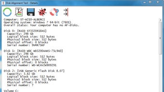 Disk Alignment Test - Descargar
