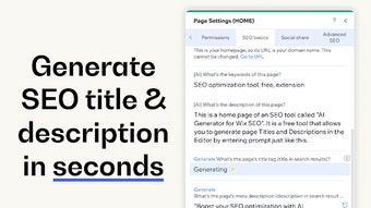 AI Generator for Wix SEO