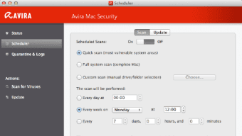 Avira Free Antivirus für Mac