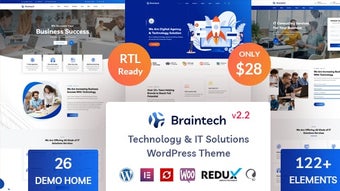 Braintech - Technology & IT Solutions WordPress Theme