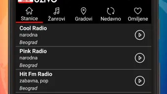 Radio Uživo - Radio Stanice FM