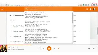 Google Music Lyrics