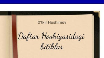 Daftar hoshiyasidagi bitiklar - O'tkir Hoshimov