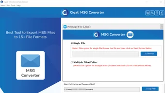 Cigati MSG to PDF Converter