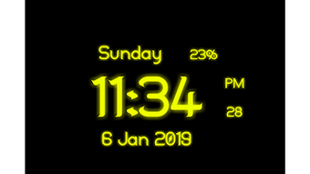 Digital Clock Live Wallpaper