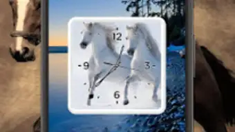 Horse Clock Live Wallpaper