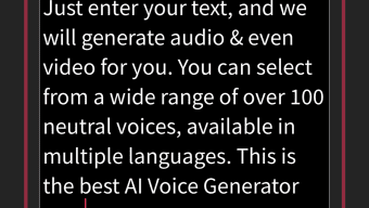 AI Voice Generator Text Video