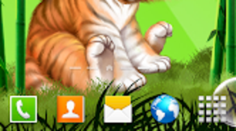 Cute tiger cub live wallpaper