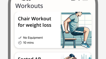 Chair workout for men