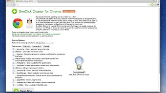 OneClick Cleaner for Chrome