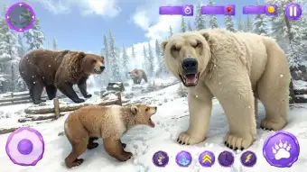 Arctic Polar Bear Family Sim